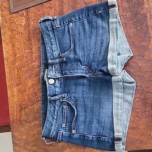 Express Shortie Relaxed Low Rise Denim Jean Shorts